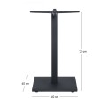 PRATO-W 40x40cm Steel Base H72cm (adjustable feet)