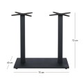 PRATO-W 70x40cm Steel Base H72cm (adjustable feet)