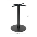 PRATO-W Βάση Φ45cm Steel H72cm Μαύρη (9,10Kg)/με ρεγουλατόρο