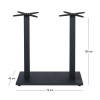 PRATO-W Βάση Τραπεζιού BAR 70x40cm H.108cm Μέταλλο Βαφή Μαύρο / 18,50Kg