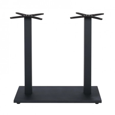 PRATO-W Βάση Τραπεζιού BAR 70x40cm H.93cm Μέταλλο Βαφή Μαύρο με Ρεγουλατόρο/ 18Kg 70x40 H.93cm