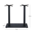PRATO-W BAR 70x40cm Metal Base H93cm (adjustable feet)