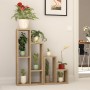 Sule Megapap melamine plantstand in sapphire oak color 84x20x89cm.