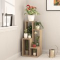 Sule Megapap melamine plantstand in sapphire oak color 84x20x89cm.