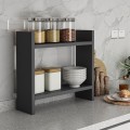 Ραφιέρα κουζίνας Denver Megapap χρώμα ανθρακί 34x10x30εκ.