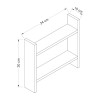 Ραφιέρα κουζίνας Denver Megapap χρώμα ανθρακί 34x10x30εκ. Ραφιέρα κουζίνας Denver Megapap χρώμα ανθρακί 34x10x30εκ.