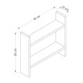 Ραφιέρα κουζίνας Denver Megapap χρώμα ανθρακί 34x10x30εκ.
