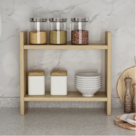 Denver Megapap melamine kitchen shelf in sapphire oak color 34x10x30cm.