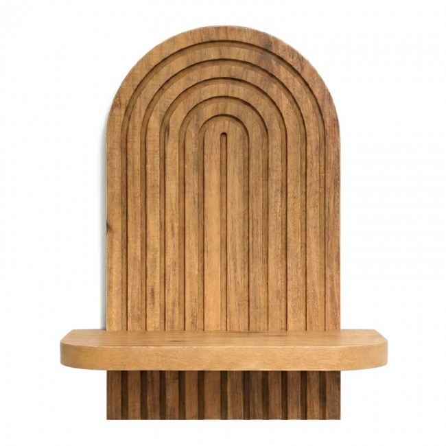 Ραφιέρα τοίχου Artwill Megapap Mdf χρώμα oak 26x13x35εκ.