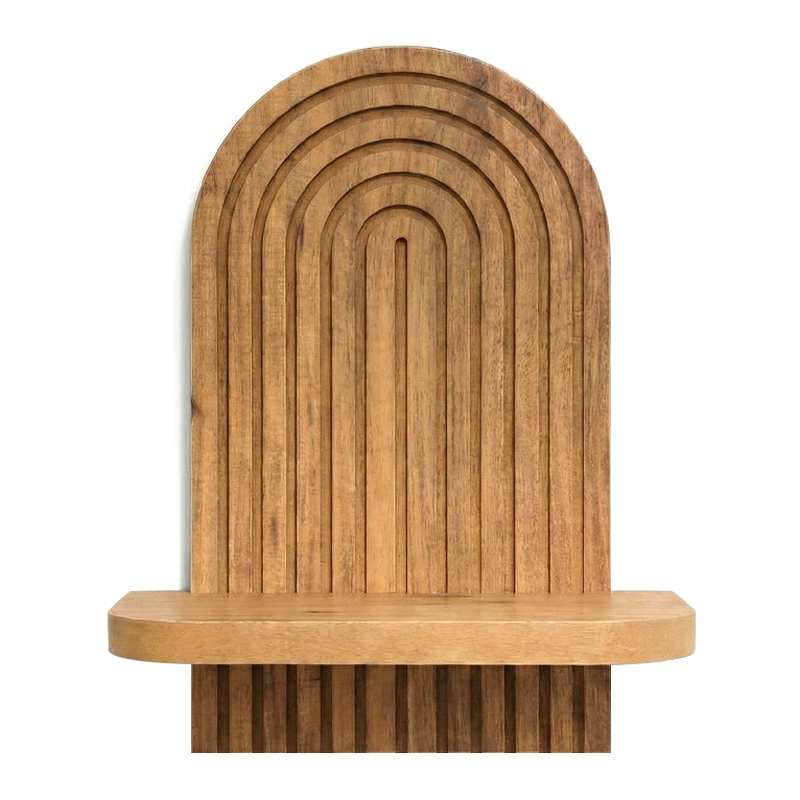 Artwill Megapap MDF wall shelf in oak 26x13x35cm.