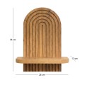 Artwill Megapap MDF wall shelf in oak 26x13x35cm.
