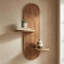 Artwill Megapap MDF wall shelf in oak 46x13x70cm.