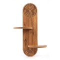 Artwill Megapap MDF wall shelf in oak 46x13x70cm.