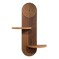 Artwill Megapap MDF wall shelf in wenge 46x13x70cm.