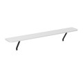 Barca Megapap melamine wall shelf in white color 120x17.5x20.4cm.