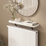Barca Megapap melamine wall shelf in white color 60x17.5x20.4cm.