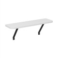 Barca Megapap melamine wall shelf in white color 60x17.5x20.4cm.