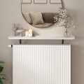 Barca Megapap melamine wall shelf in white color 91x17.5x20.4cm.