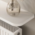Barca Megapap melamine wall shelf in white color 91x17.5x20.4cm.