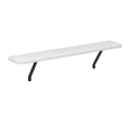 Barca Megapap melamine wall shelf in white color 91x17.5x20.4cm.