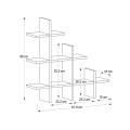 Juke Megapap melamine wall self in anthracite color 81,8x18x80cm.