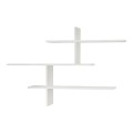 Leo Megapap melamine wall shelf in white color 123x22x80cm.