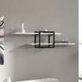 Mone Megapap melamine wall shelf in white color 120x18x30cm.