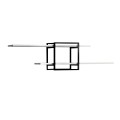 Mone Megapap melamine wall shelf in white color 120x18x30cm.