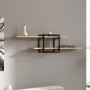 Mone Megapap melamine wall shelf in sapphire oak color 120x18x30cm.