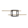 Mone Megapap melamine wall shelf in sapphire oak color 120x18x30cm.