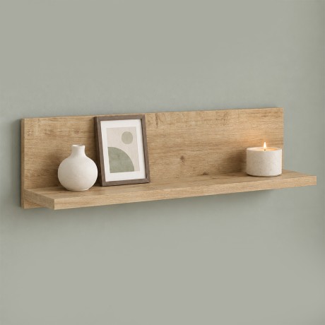 Ραφιέρα τοίχου Novella Megapap χρώμα sapphire oak 60x16,3x14,5εκ.