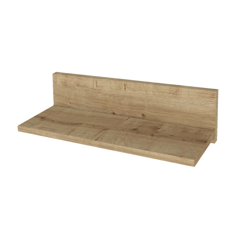 Ραφιέρα τοίχου Novella Megapap χρώμα sapphire oak 60x16,3x14,5εκ.