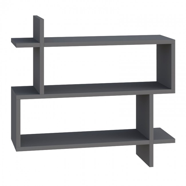 Ραφιέρα τοίχου Paralel Megapap χρώμα ανθρακί 70x22x65εκ. Ραφιέρα τοίχου Paralel Megapap χρώμα ανθρακί 70x22x65εκ.