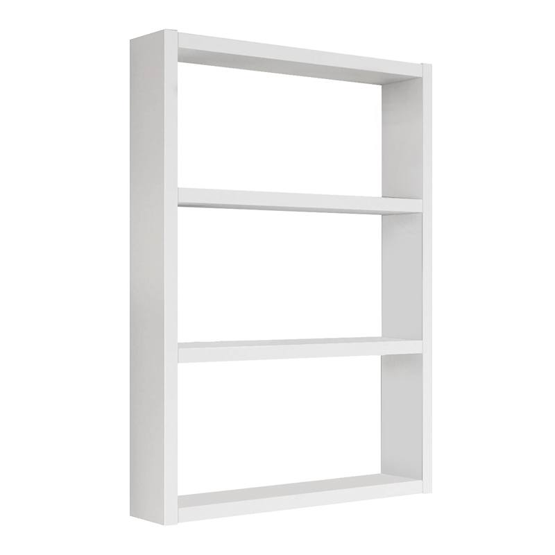 Prena Megapap melamine wall shelf in white 43.2x9x60cm.