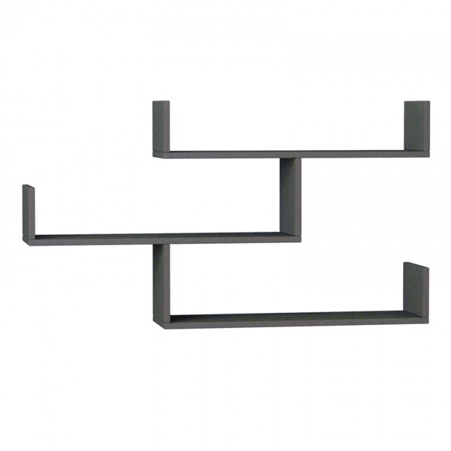 Ραφιέρα τοίχου Tibet Megapap χρώμα ανθρακί 119x22x66εκ. Ραφιέρα τοίχου Tibet Megapap χρώμα ανθρακί 119x22x66εκ.