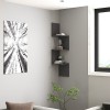 Ραφιέρα τοίχου Zikzak Megapap χρώμα ανθρακί 25x25x105,4εκ. Ραφιέρα τοίχου Zikzak Megapap χρώμα ανθρακί 25x25x105,4εκ.
