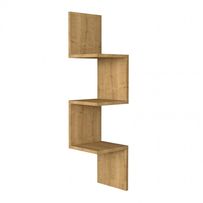 Ραφιέρα τοίχου Zikzak Megapap χρώμα sapphire oak 25x25x105,4εκ. Ραφιέρα τοίχου Zikzak Megapap χρώμα sapphire oak 25x25x105,4εκ.