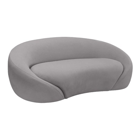 RAMON 2-Seater Sofa Grey Fabric