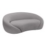 RAMON 2-Seater Sofa Grey Fabric