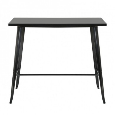 RELIX Τραπέζι Bar Μέταλλο Βαφή Μαύρο 120x60x103cm