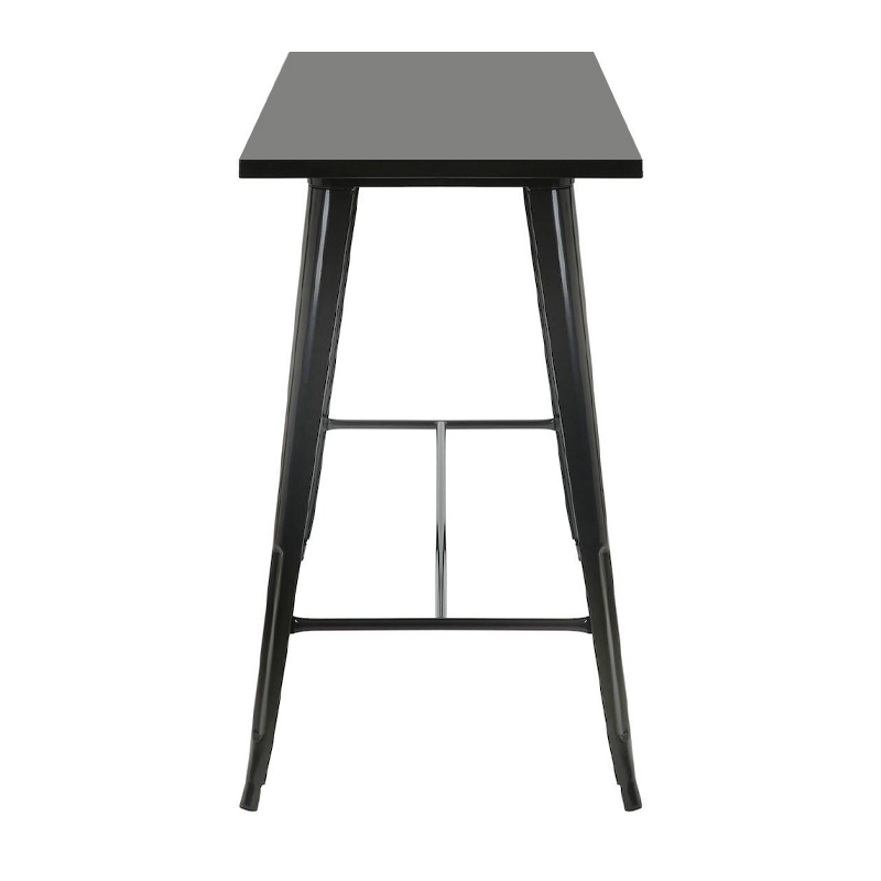 RELIX Τραπέζι Bar Μέταλλο Βαφή Μαύρο 120x60x103cm