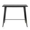 RELIX Τραπέζι Bar-Pro, Μέταλλο Βαφή Μαύρο 120x60x102cm
