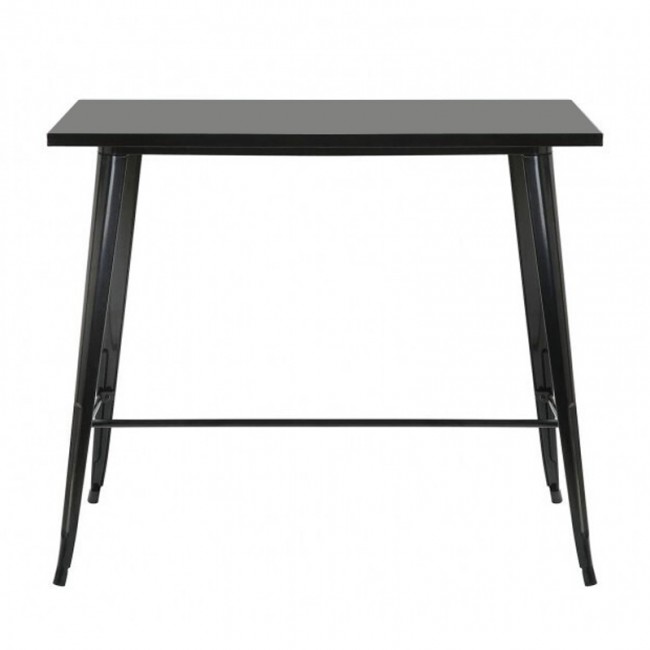 RELIX Τραπέζι Bar-Pro, Μέταλλο Βαφή Μαύρο 120x60x102cm