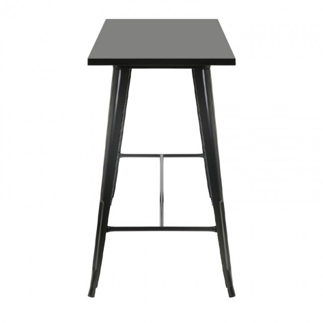 RELIX Τραπέζι Bar-Pro, Μέταλλο Βαφή Μαύρο 120x60x102cm
