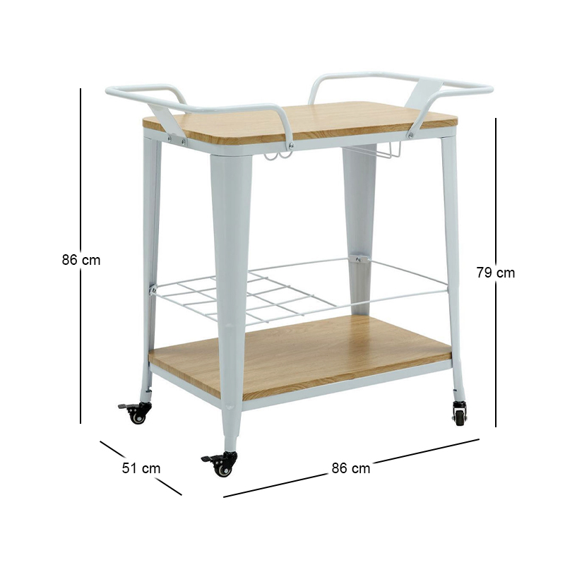 RELIX Trolley Bar-Pro Natural/Metal White