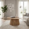 RIM-II Coffee Table D.90x38cm MDF Natural
