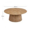 RIM-II Coffee Table D.90x38cm MDF Natural