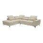 ROMEO Left Facing Corner-Relax Sofa, Beige Fabric