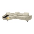 ROMEO Left Facing Corner-Relax Sofa, Beige Fabric