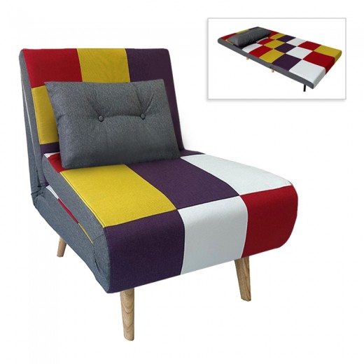 SARA PATCHWORK ΥΦΑΣΜΑ ΠΟΛΥΘΡΟΝΑ/ΚΡΕΒΑΤΙ 75Χ80εκ.
